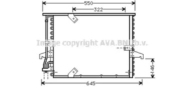 Конденсатор кондиционера AVA QUALITY COOLING BW5180