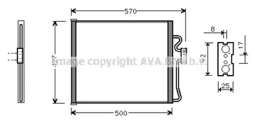 Конденсатор кондиционера AVA QUALITY COOLING BW5192