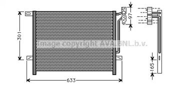 Конденсатор кондиционера AVA QUALITY COOLING BW5203