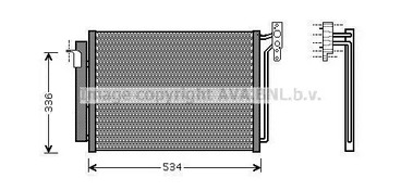 Конденсатор кондиционера AVA QUALITY COOLING BW5281D