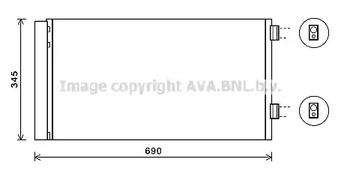 Конденсатор кондиционера AVA QUALITY COOLING BW5414D