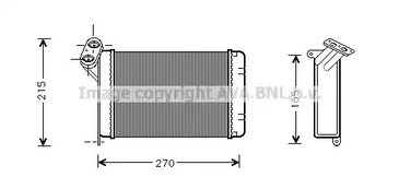 Теплообменник отопление салона AVA QUALITY COOLING BW6005