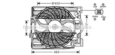 Вентилятор радиатора AVA QUALITY COOLING BW7509
