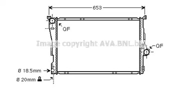 Радиатор охлаждения двигателя AVA QUALITY COOLING BWA2278