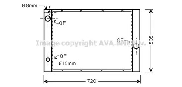 Радиатор системы охлаждения AVA QUALITY COOLING BWA2285