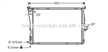 Радиатор охлаждение двигателя AVA QUALITY COOLING BWA2291