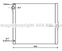 Радиатор охлаждения двигателя AVA QUALITY COOLING BWA2436