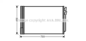 Конденсатор кондиционера AVA QUALITY COOLING BWA5370D