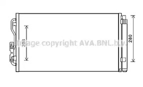 Радиатор кондиционера с осушителем AVA QUALITY COOLING BWA5434D