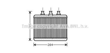 Теплообменник отопление салона AVA QUALITY COOLING BWA6271