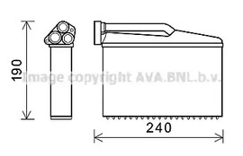 Теплообменник отопление салона AVA QUALITY COOLING BWA6541