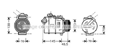 Компрессор кондиционера AVA QUALITY COOLING BWAK332