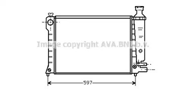 Радиатор охлаждения двигателя AVA QUALITY COOLING CN2036
