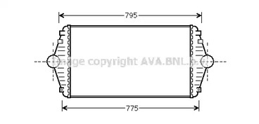Интеркулер AVA QUALITY COOLING CN4086