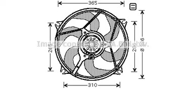 Вентилятор охлаждения AVA QUALITY COOLING CN7531