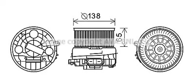 Вентилятор салона AVA QUALITY COOLING CN8303