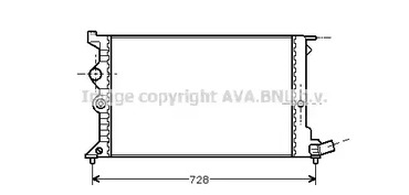 Радиатор охлаждения двигателя AVA QUALITY COOLING CNA2072