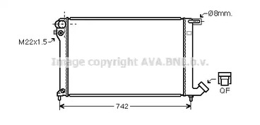 Радиатор охлаждения двигателя AVA QUALITY COOLING CNA2137