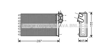 Теплообменник отопление салона AVA QUALITY COOLING CNA6232
