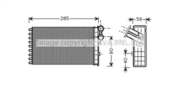 Теплообменник отопления салона AVA QUALITY COOLING CNA6239