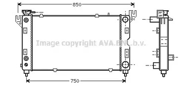 Радиатор охлаждения двигателя AVA QUALITY COOLING CR2028