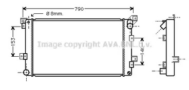Радиатор охлаждения двигателя AVA QUALITY COOLING CR2033