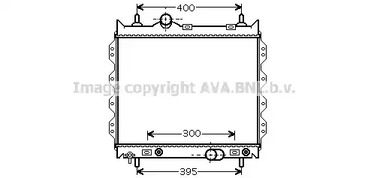 Радиатор охлаждения двигателя AVA QUALITY COOLING CR2072