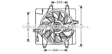 Вентилятор охлаждения AVA QUALITY COOLING CR7505