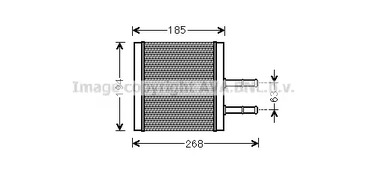 Теплообменник отопление салона AVA QUALITY COOLING CTA6042