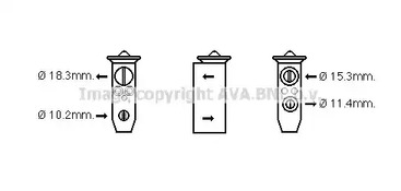 Расширительный клапан кондиционера AVA QUALITY COOLING DN1358