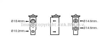 Расширительный клапан кондиционера AVA QUALITY COOLING DN1379