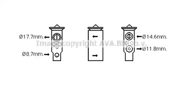Расширительный клапан кондиционера AVA QUALITY COOLING DN1380