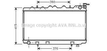 Радиатор охлаждения AVA QUALITY COOLING DN2135