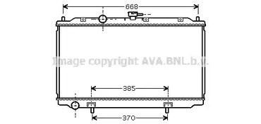 Радиатор охлаждения двигателя AVA QUALITY COOLING DN2215