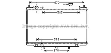 Радиатор системы охлаждения мкпп AVA QUALITY COOLING DN2302