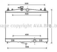 Радиатор охлаждения двс AVA QUALITY COOLING DN2338