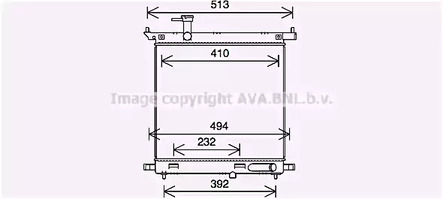 Радиатор охлаждения двигателя AVA QUALITY COOLING DN2441