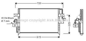 Радиатор кондиционера AVA QUALITY COOLING DN5166