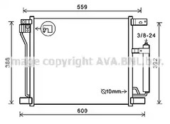 Радиатор кондиционера AVA QUALITY COOLING DN5401D