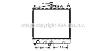 Радиатор охлаждение двигателя AVA QUALITY COOLING DNA2247