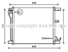 Радиатор кондиционера AVA QUALITY COOLING DNA5401