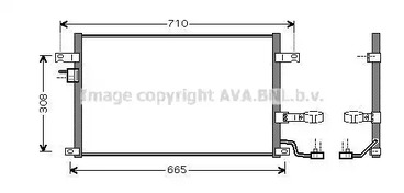 Конденсатор кондиционера AVA QUALITY COOLING DW5056D