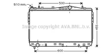 Радиатор охлаждения двигателя AVA QUALITY COOLING DWA2073