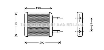 Теплообменник отопление салона AVA QUALITY COOLING DWA6024