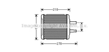 Радиатор печки AVA QUALITY COOLING DWA6088