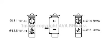 Расширительный клапан кондиционера AVA QUALITY COOLING FD1492