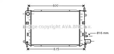 Радиатор охлаждения двигателя AVA QUALITY COOLING FD2152