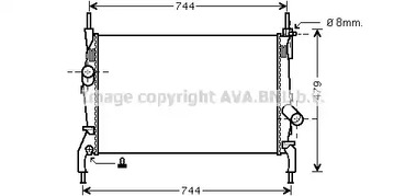 Радиатор охлаждения двигателя AVA QUALITY COOLING FD2404