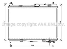 Радиатор охлаждение двигателя AVA QUALITY COOLING FD2440