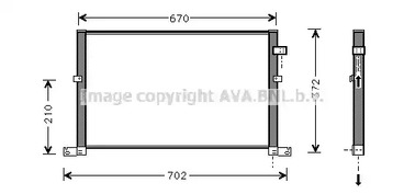 Конденсатор кондиционера AVA QUALITY COOLING FD5334